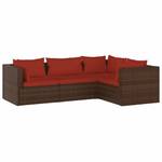 Garten-Lounge-Set (4-teilig) 3013632-14 Braun - Rot - Rotbraun