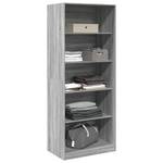 Kleiderschrank 298537-7 Hellgrau - Breite: 80 cm