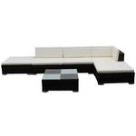 Garten-Lounge-Set (6-teilig) 3003868 Braun - Massivholz - 74 x 31 x 74 cm