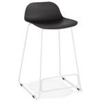 Tabouret De Bar BABYLOS Noir - Blanc