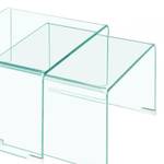 2 tables appoint gigognes verre trempé Verre - 50 x 33 x 45 cm