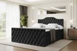 Boxspringbett VILA-1-Z KING Schwarz - Breite: 200 cm