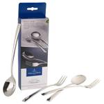 Spaghetti Besteck-Set Daily Line 4-tlg. Silber - Metall - 9 x 3 x 27 cm