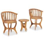 Bistro-Set (3-teilig) 49383 Braun - Massivholz - Holzart/Dekor - 40 x 44 x 40 cm