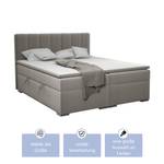 Boxspringbett Doppelbett Monaco Grau - Breite: 140 cm