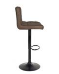 KAYELLES Chaise de bar SIVAN (Lot de 2) Noir - Marron - Métal - Cuir synthétique - 44 x 111 x 40 cm