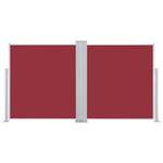 Auvent latéral 3000267-2 Rouge - Textile - 600 x 140 x 1 cm