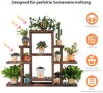 Pflanzenregal Blumenregal Braun - Holzwerkstoff - 25 x 96 x 120 cm