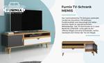 TV-Schrank MEMIS Weiß - Holzwerkstoff - 120 x 48 x 40 cm