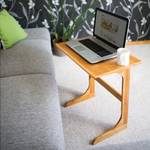 Table de lit table d'appoint laptop Marron - Bambou - 60 x 63 x 40 cm