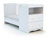 Babybett-Kombination mitwachsend MARELLE Weiß - Holzwerkstoff - 94 x 70 x 194 cm