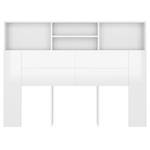 Armoire de tête de lit 3013699 Blanc brillant