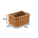 Kaminholzkorb FIREW 29304-31 Braun - Rattan - 40 x 29 x 54 cm