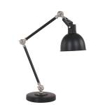 Lampe de table Cera Acier - 1 ampoule - Noir