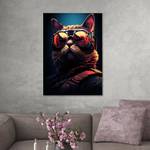 Leinwandbild Funky-Cat 80 x 120 cm