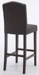 Tabouret de bar Louise Lot de 2 Gris - Textile - 42 x 113 x 57 cm