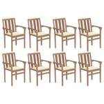 Stapelbarer Stuhl Weiß - Massivholz - Holzart/Dekor - 50 x 89 x 58 cm