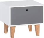 Nachttisch CONCEPT Grau - Holzwerkstoff - 45 x 47 x 54 cm