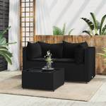 Salon de jardin 3029629-5 (lot de 3) Noir