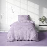 Bettwäsche meliert lila 135 x 200 cm Violett - Textil - 135 x 3 x 200 cm