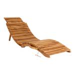 Garten Lounge Liege Arrieta Braun - Textil - 56 x 25 x 185 cm