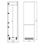 Küchenzeile AVELLINO M1 (Teilauszug) Braun - Grau - Holzwerkstoff - 302 x 243 x 232 cm