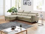 Sofa SALVI Beige - Echtleder - 179 x 77 x 248 cm