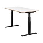 Elektrischer Tisch Easydesk Multiplex Weiß - Breite: 160 cm - Schwarz