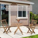 Gartenmöbel-Set 84B-723 Braun - Massivholz - 60 x 74 x 60 cm