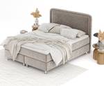 Boxspringbett Salvi Taupe - Breite: 140 cm