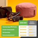 Set Indoor Sitzsack "Home Linen“+Hocker Rot