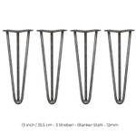 3 Streben Hairpin-Tischbeine 35.5cm