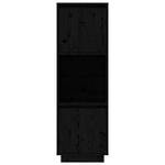 Highboard DE4436 Schwarz - Massivholz - 35 x 117 x 38 cm