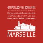 Tableau sur toile Marseille 30x30 cm Rouge