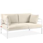 Gartensofa RAMBE Cremeweiß - Weiß - Breite: 150 cm