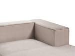 2-Sitzer Sofa VERNON Beige - Taupe - Armlehne davorstehend rechts