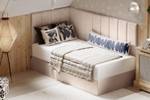 Jugendbett Boxspringbett Beti Creme - Breite: 120 cm - H4