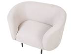 Fauteuil LOEN Beige - Noir - Textile