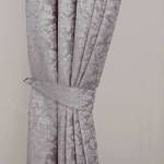 Raffhalter für Jacquard Thermovorhang Grau - Textil - 33 x 66 x 13 cm