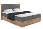 Boxspringbett LOLLY5 Grau - Breite: 189 cm - H4