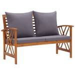 Garten-Lounge-Set (4-teilig) 3004236-2 Grau - Metall - Holzart/Dekor - 50 x 43 x 102 cm