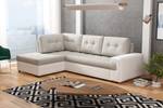 Ecksofa CAMILIO Beige - Weiß