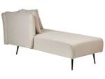 Chaise longue RIOM Beige - Noir