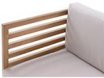 Gartensofa LINERI Beige - Holzwerkstoff