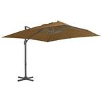 Parasol en porte-à-faux 3007813 Taupe - 300 x 258 x 300 cm