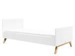 lit Fenna Blanc - Bois massif - Bois/Imitation - 97 x 80 x 205 cm