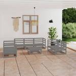 Garten-Lounge-Set Grau - Massivholz - Holzart/Dekor - 70 x 30 x 70 cm