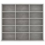 CD-Schrank 3002090 Grau - Steingrau - 23 x 89 cm