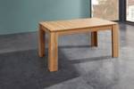 Table à manger extensible SAULER Marron - Bois manufacturé - 160 x 77 x 90 cm