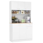 Küchenschrank VH32067PQ-IT+DE Weiß - Holzwerkstoff - 40 x 181 x 100 cm